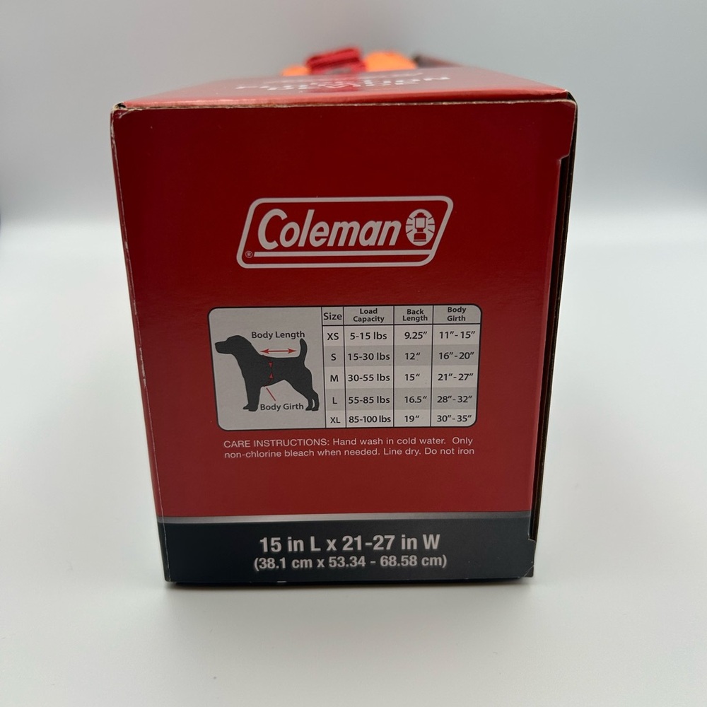 *New* Coleman Pet Flotation Device in Orange and Red - Picture 3 of 6